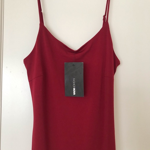 Deep Red/ Burgundy Mini Vegas Go Dress - Picture 4 of 7
